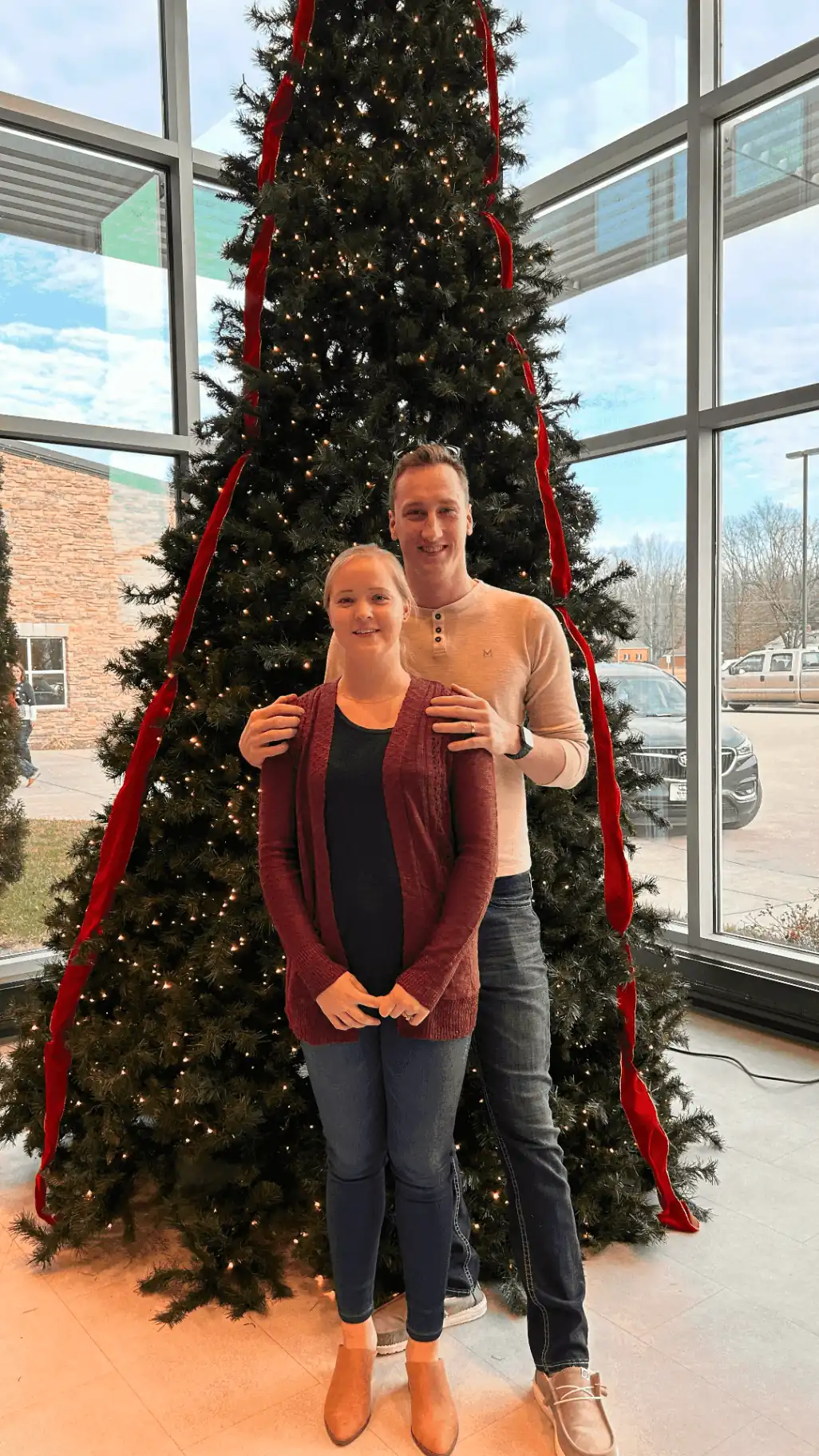 Jacob, founder of Blessed Arc Media, with his wife Becca